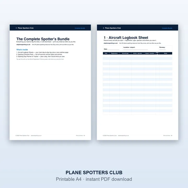 Sample page from the Complete Spotter's Bundle
