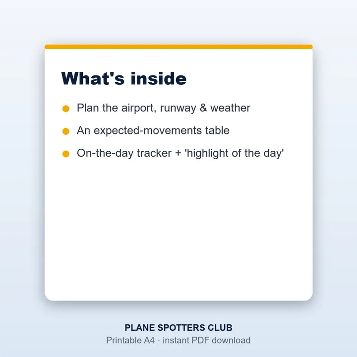 Sample page from the Spotting Day Planner